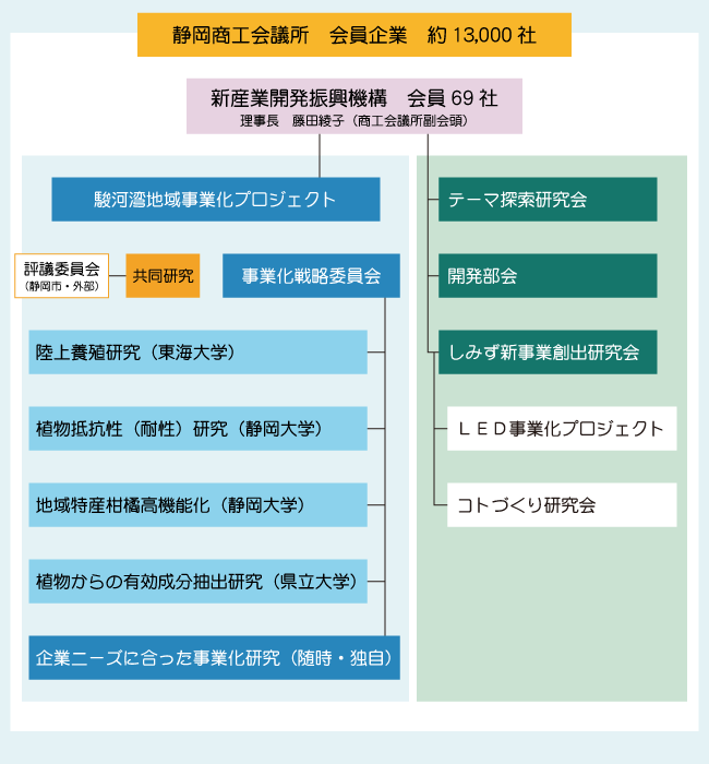 新産業開発振興機構組織図